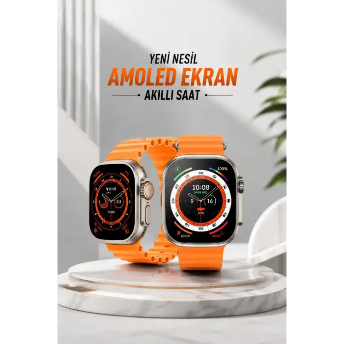 Akıllı Saat Android ve İOS Uyumlu 49 MM NFC Özelliği GPS Takibi