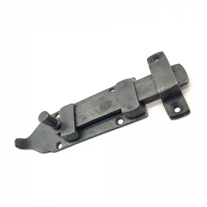 Antika Tarz Dekoratif Pirinç Yassı Kapı Sürgüsü - 35x145 Mm, Oksit