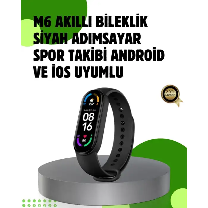 Bluetooth 5.0 Akıllı Bileklik – Kalp, Uyku ve Aktivite Takibi