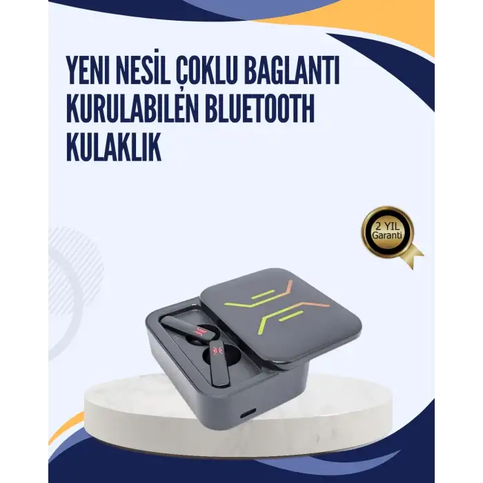 Bluetooth V5.0 TWS Kulaklık – 3 Saat Kesintisiz Kullanım