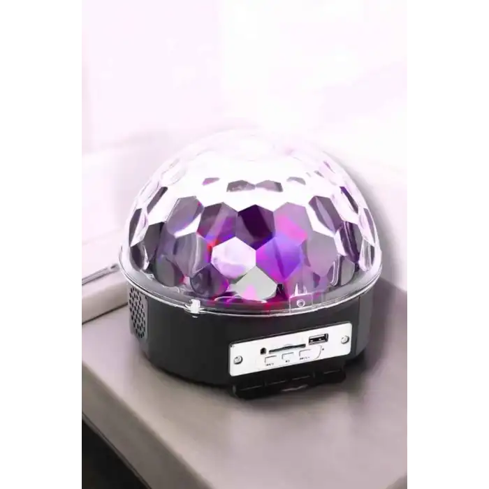 Bluetooth ve Uzaktan Kumandalı Çok Renkli Masaüstü Disko Topu