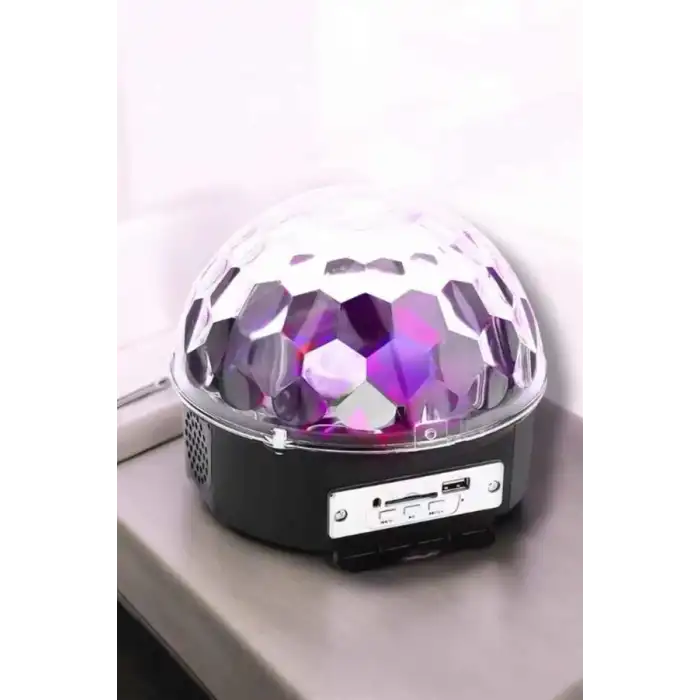 Bluetooth ve Uzaktan Kumandalı Çok Renkli Masaüstü Disko Topu