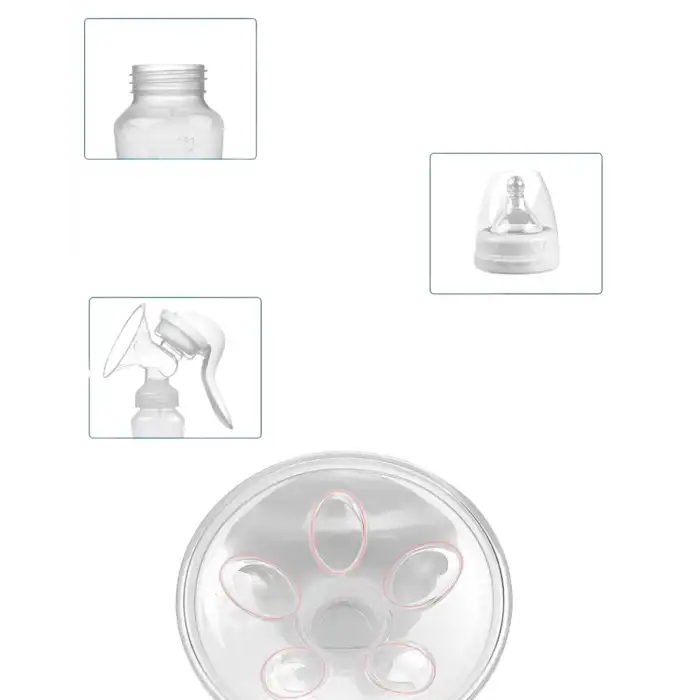 BPA İçermez Manuel Anne Sütü Pompası Biberon Başlıklı Ergonomik