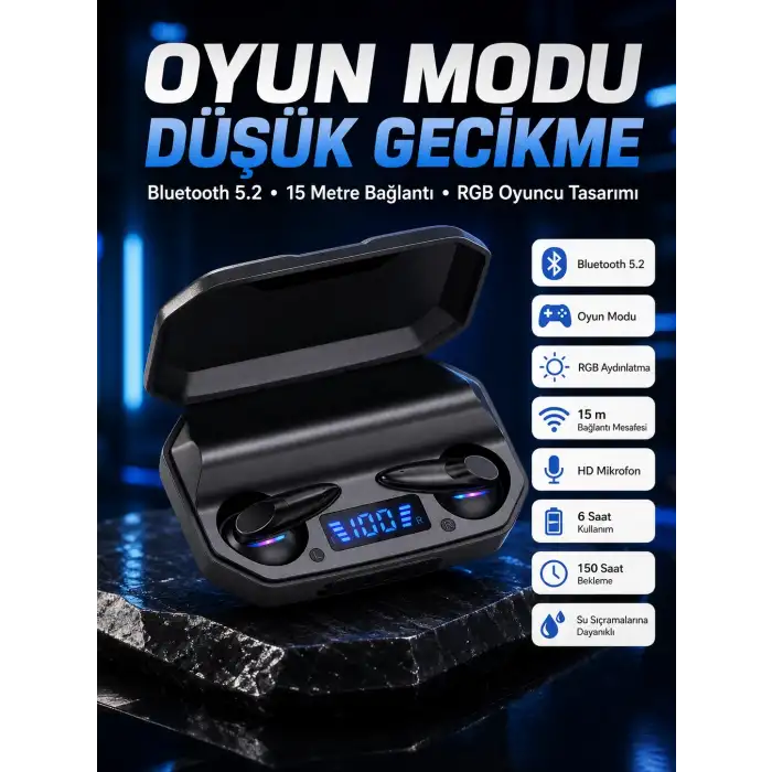 Çağrı Cevaplayabilen Akıllı Saat 5.2 Bluetooth Bağlantılı  Kulaklık