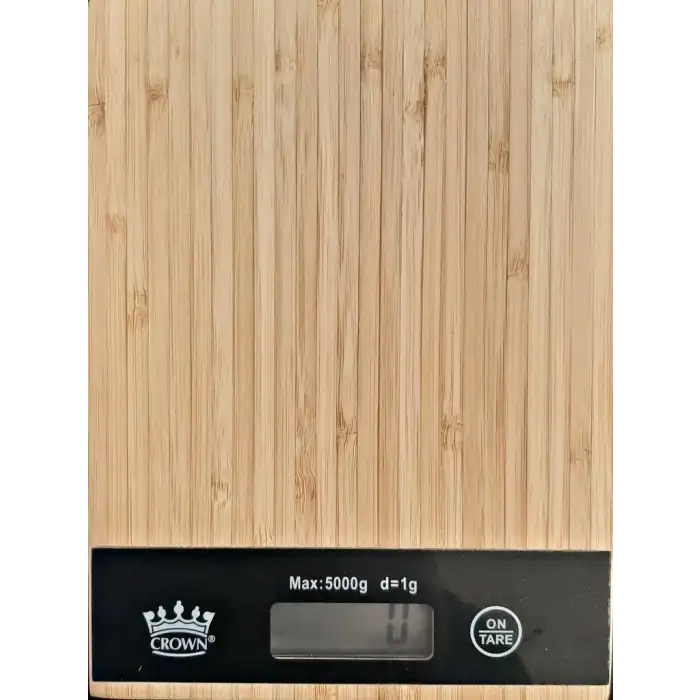 Dijital Lcd Mutfak Tartısı Terazisi 5kg Bambu Desenli