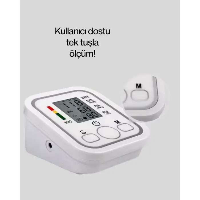 Elektronik Tansiyon Ölçer LCD Dijital Ekranlı