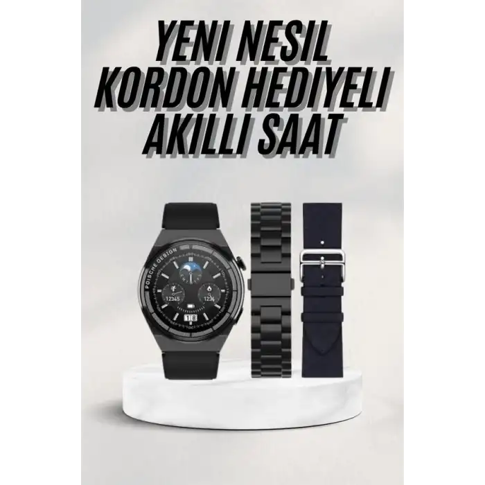 En Çok Tercih Edilen Akıllı Saat Amoled Ekran Nabız Sensörü GPS Uyumlu Adımsayar