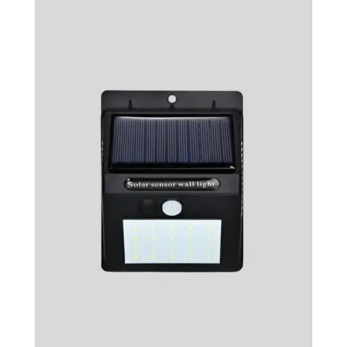 Güneş Enerjili Sensörlü Dış Mekan Duvar Lambası – 3 Modlu, 2200mAh Pil, 120° Algılama