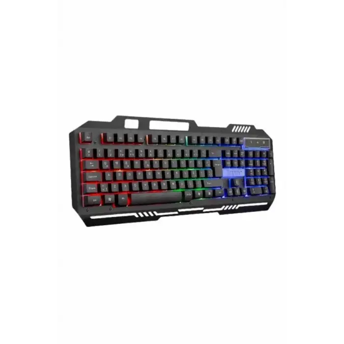 Işıklı  Q Klavye Mouse Seti Siyah   Klavye