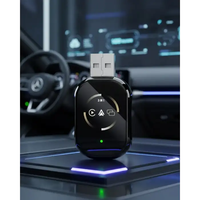 Kablosuz CarPlay ve Android Auto Adaptörü Tak Çalıştır Kullanım
