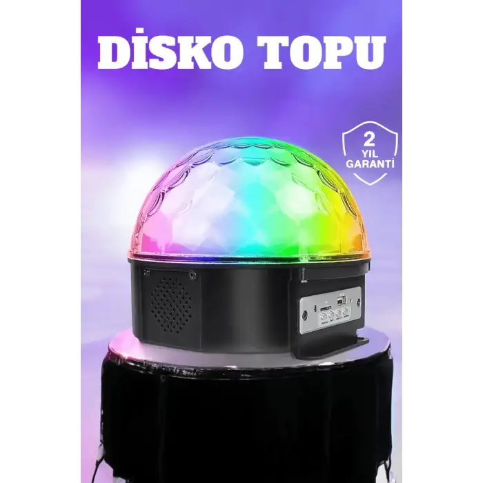 Kompakt Tasarımlı, Telefon Kontrollü Disko Topu Işıkları