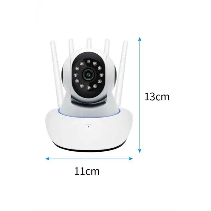 LED Aydınlatmalı 5 Antenli Motorlu 1080P Wifi Kamera Sensörlü