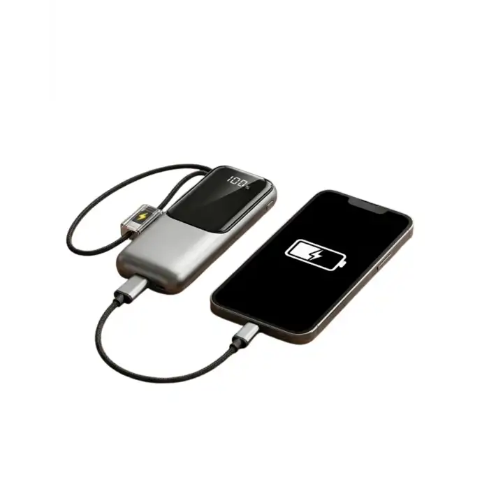 LED Ekranlı Süper Fast Charge Özellikli Mini Powerbank