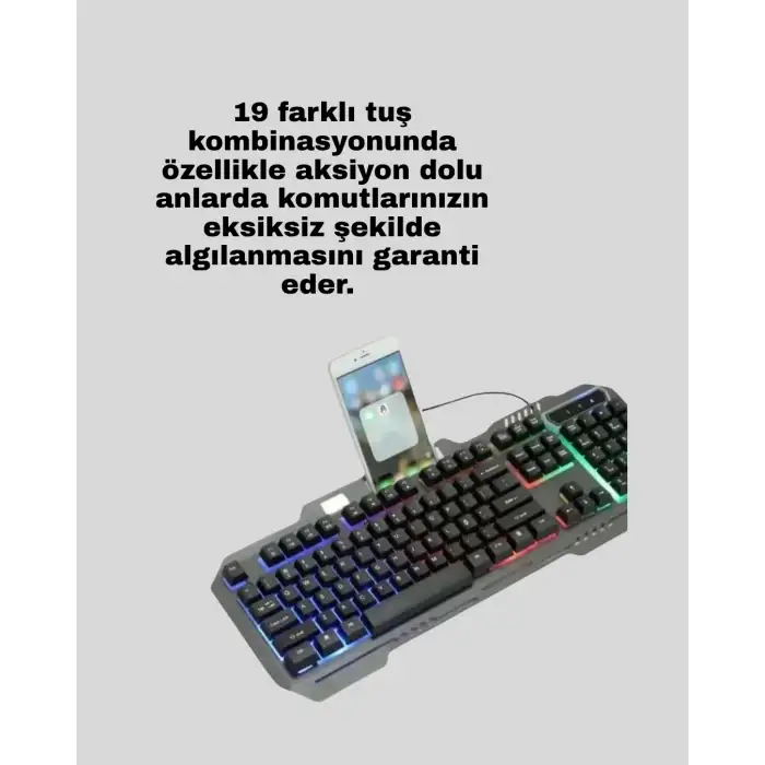 Mekanik  Seti – LED Işıklandırma ve Ergonomik Mouse
