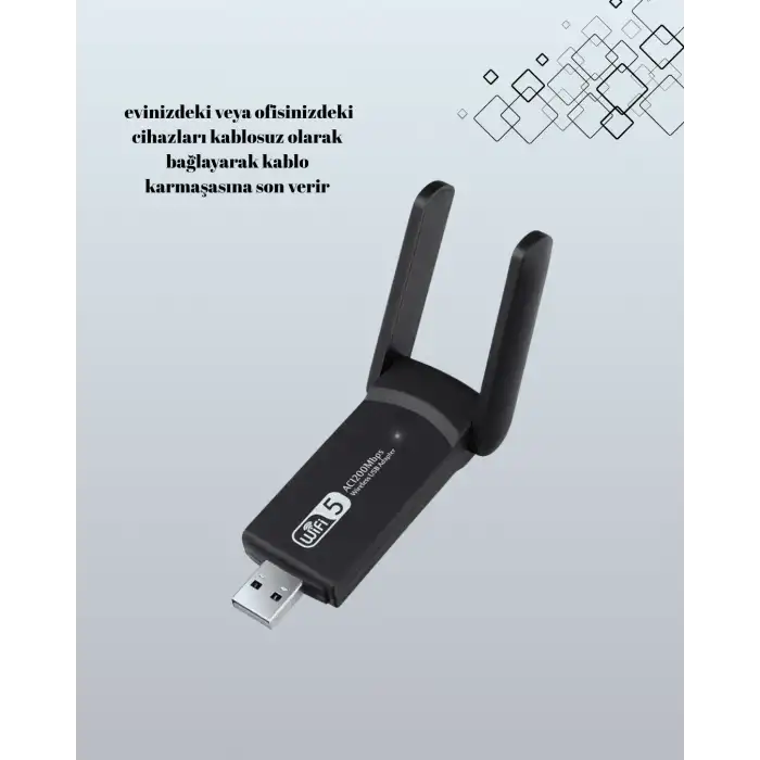 Realtek Chipsetli 5G Destekli Yüksek Hızlı Ağ Adaptörü