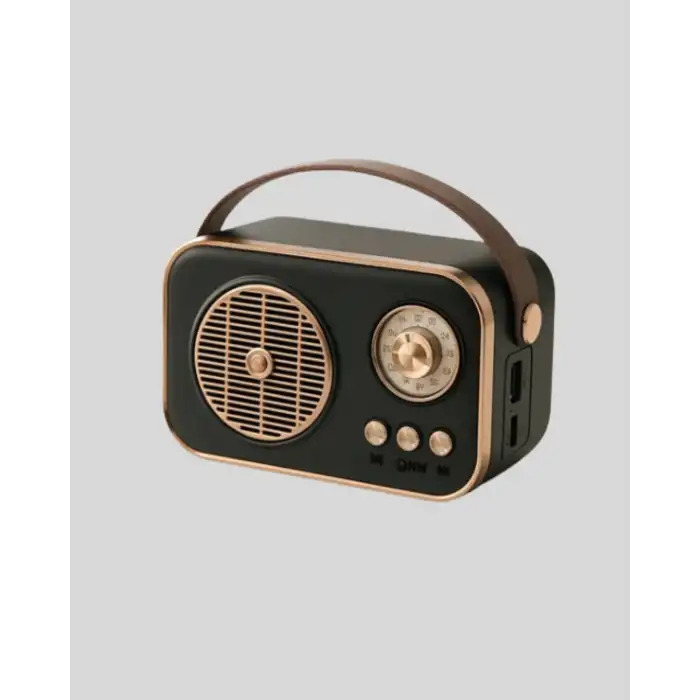 Retro Tarz Kablosuz Radyo – Bluetooth, USB ve TF Kart Girişli