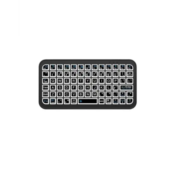 RGB Işıklı Kablosuz Mini Klavye 10 mm İnce Gövde