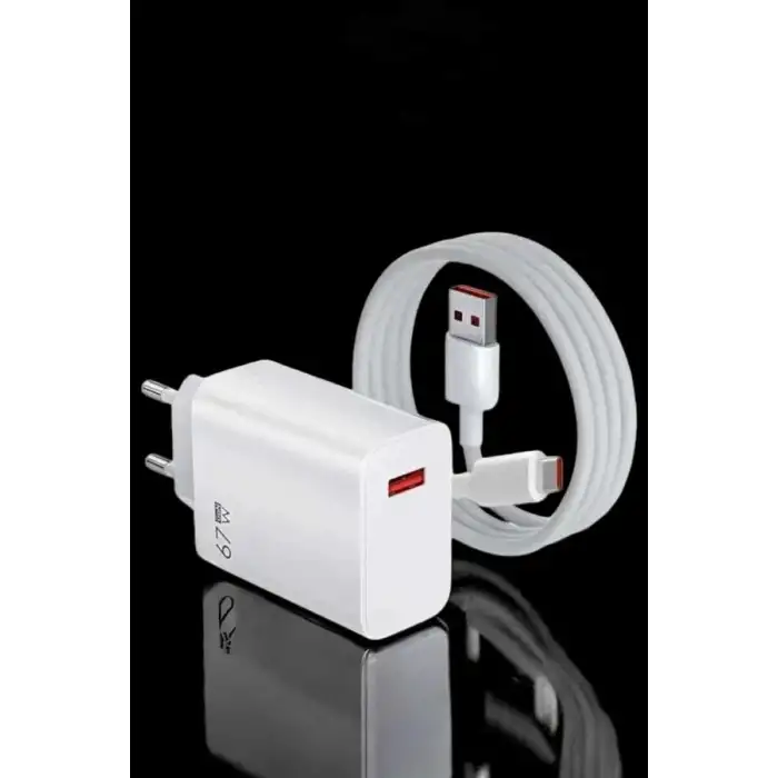 Şarj Aleti Turbo Hızlı 67W Type-C Hızlı Şarj