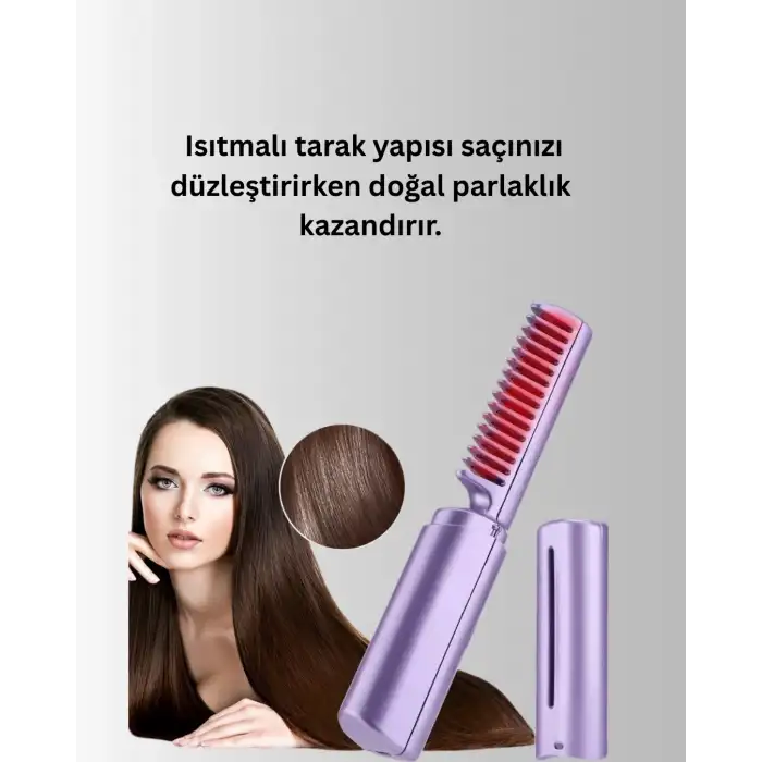 Şarjlı Saç Düzleştirici Tarak