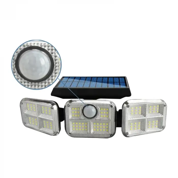 Sensörlü 3 Kademeli 120 Ledli Solar Lamba