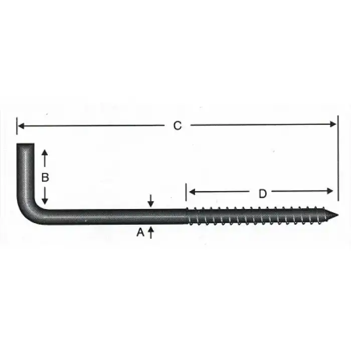 Vidalı Korniş Çivi No:6 - 4x60 - 100 Adet