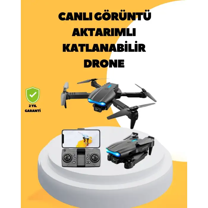 Wifi FPV Canlı Görüntü Aktarımlı Katlanabilir Drone
