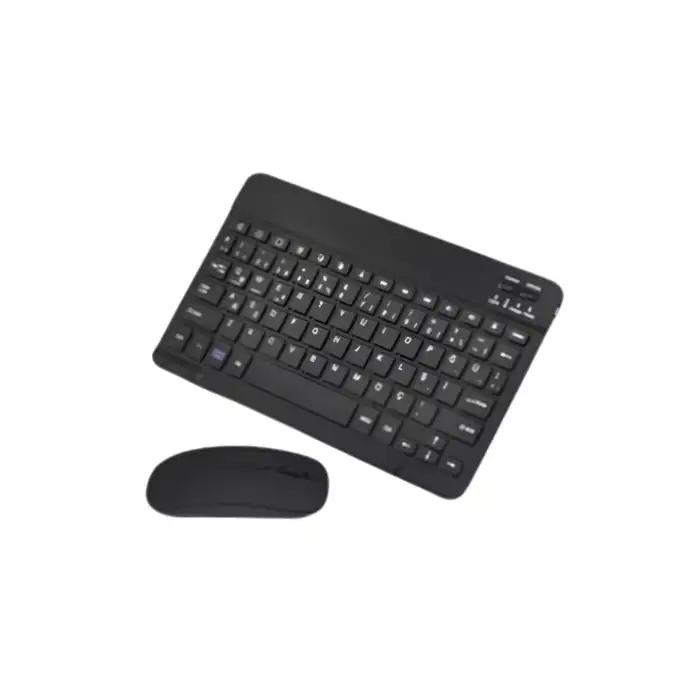 Wireless Klavye Mouse Seti Bluetooth Bağlantılı İnce Tasarım Sessiz Kullanım