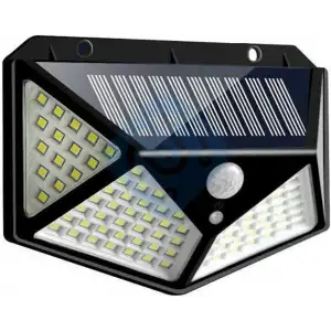 100 Led Dış Mekan Solar Aydınlatma Fotoselli Solar Lamba Hareket Sensörlü