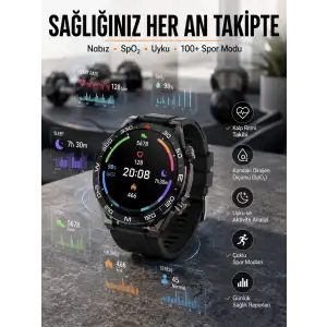 Akıllı Saat 2024 Model Arama Cevaplayan Uyku ve Sağlık Takibi