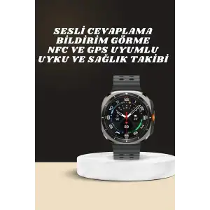 Akıllı Saat Amoled Ekran Bluetooth Bağlantılı Sağlık Takibi GPS Uyumlu