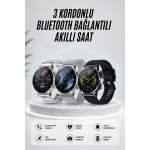Akıllı Saat Amoled Ekran Bluetooth Bağlantılı Sesli Görüşme Nabız Ölçer