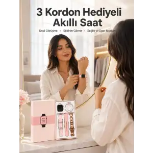 Akıllı Saat Bluetooth Bağlantılı Aksesuar Hediyeli GPS Takibi