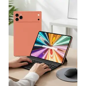 Android Tablet Klavyeli Set Stylus Kalem Kılıf Cam Dahil