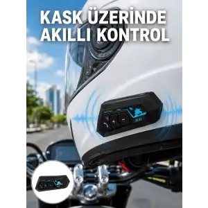 Bluetooth Kask Kulaklığı Intercom 5.0 Bluetooth Android ve İOS Uyumlu Yeni Nesil