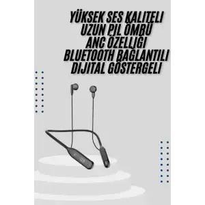 Bluetooth Kulaklık Kablolu Android ve İOS Uyumlu ANC Özellikli