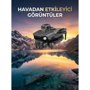 Çift Kameralı GPS Drone Geniş Açılı Havadan Görüntüleme Sistemi