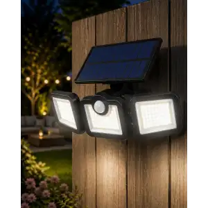 Hareket Sensörlü Solar Bahçe Lambası Güçlü LED Duvar Projektörü
