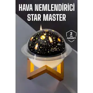 Hava Nemlendirici Projeksiyon Görünümlü USB Bağlantılı Aromaterapi