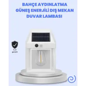 IP65 Su Geçirmez Güneş Paneli Dış Mekan Lamba