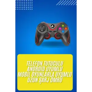 Kablosuz Oyun Kolu Bluetooth Joystick Gamepad Android Uyumlu