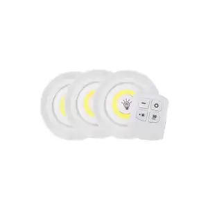Led Lamba 3lü Uzaktan Kumandalı Yapışkanlı