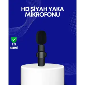 Lightning Girişli 2’li Kablosuz Yaka Mikrofonu Çift Kişilik Kayıt