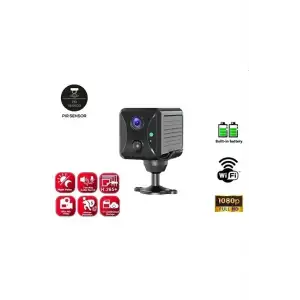 Mini Pır Sensörlü Algılamalı Sesli Konuşmalı 1080p Hd Wifi Kamera