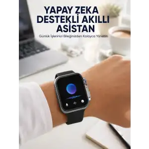 Modern Tasarımlı Akıllı Saat Uzun Pil Süresi ve Net Ekran Yeni Nesil