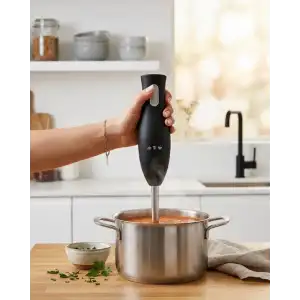 Paslanmaz Çelik Blender Ayağına Sahip Ergonomik El Blenderı