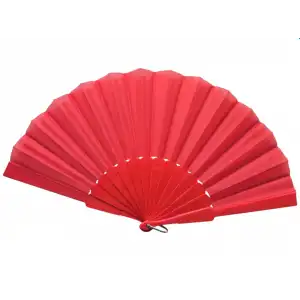Plastik Kumaş Yelpaze 12li Kırmızı