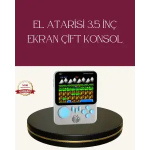 Şarjlı 3.5 İnç Retro Oyun Konsolu