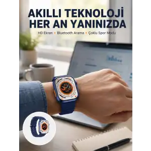 Ultra Akıllı Saat 420x480 IPS Ekran Kalp Atış Yeni Nesil