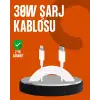 30W Type-C Lightning Hızlı Şarj Kablosu 1.2m iPhone Uyumlu