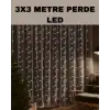 3x3 LED Şelale Perde Işık Kutlama ve Dekor Aydınlatması